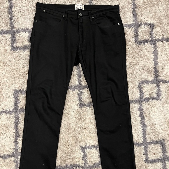 Acne Studios Max Stay Cash Jeans Black Denim 36x34 - Picture 1 of 4